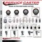 Service Caster 5'' SS Maroon Poly Swivel 1-3/4'' Expanding Stem Caster Total Lock Brake SCC-SSEXTTL20S514-PPUB-MRN-134 - alternate 4